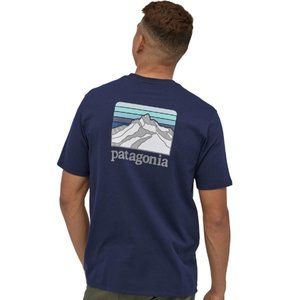 Patagonia Line Logo Ridge Pocket Responsibili-Tee - Men's XS Navy Used